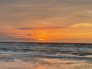 Sun-loungers, beach towels