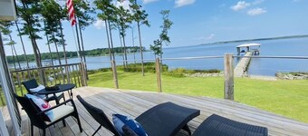 Your Private Coastal NC Waterfront Escape. Dock and Sun  Special deals available
