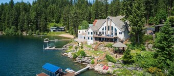 Pristine waterfront estate on Lake Coeur d'Alene