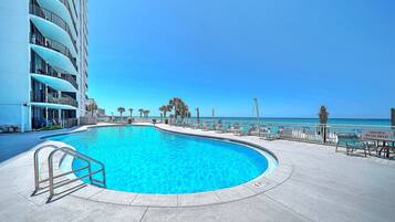A heated pool
