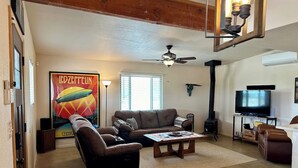 Living area - Spy Mountain Hideout | Private Desert Getaway! (Landers)
