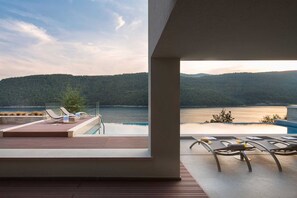 A heated pool
