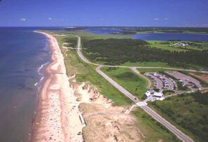 Vlak bij het strand