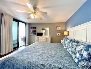 2 bedrooms, iron/ironing board, WiFi, bed sheets - Slice of Salty Life!  Beachfront Condo, Spectacular Balcony, Beach Service, Pool (Panama City Beach)