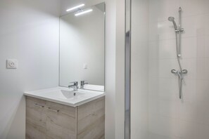 Shower, hair dryer