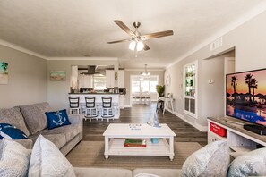 Smart TV, video games, foosball, table tennis