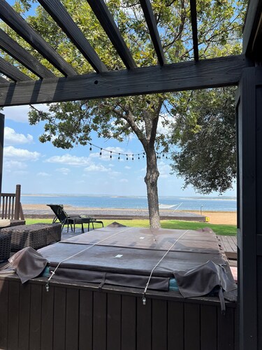 Private Waterfront Home with Pickleball Court