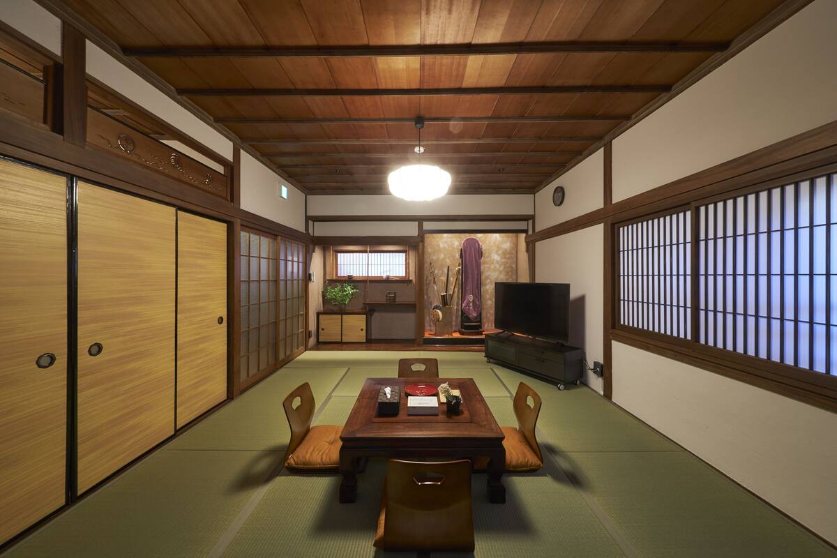 บ้านพักสำหรับครอบครัว, ปลอดบุหรี่ (Harimaya) | โต๊ะทำงาน, Wi-Fi ฟรี, ผ้าปูที่นอน