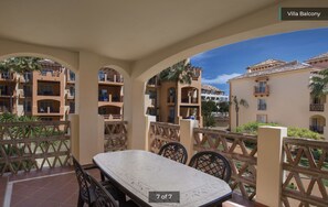 Outdoor dining - 3 BR at Marriott Marbella Beach (Marbella)