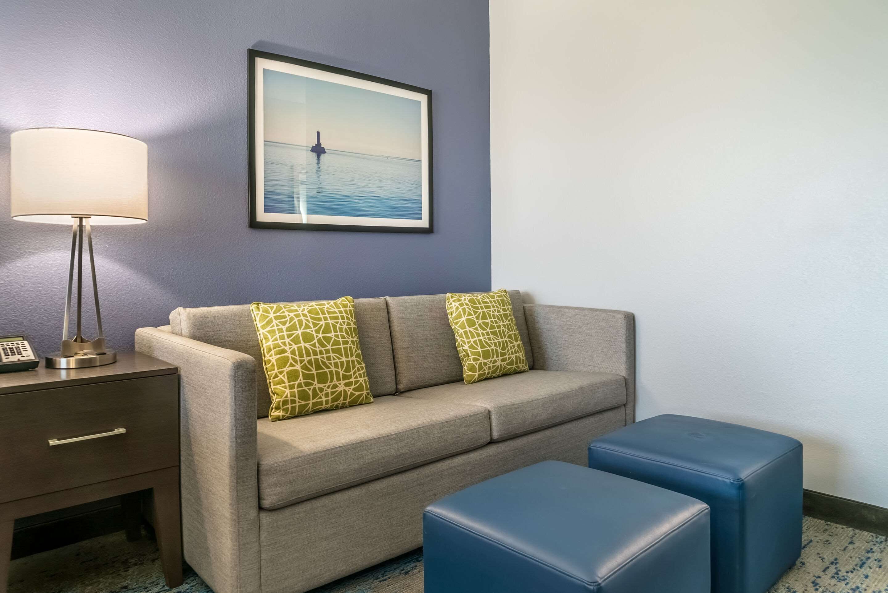 suite, 1 king bed with sofa bed, non smoking | desk, blackout curtains, iron/ironing board, free cots/infant beds