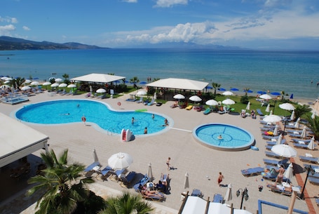 On the beach. Alykanas Beach Hotel by Zante Plaza