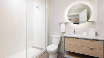 Free toiletries, hair dryer, towels