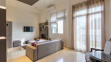 Télévision, cheminée