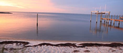 Beach nearby, sun-loungers