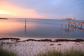 Beach nearby, sun-loungers