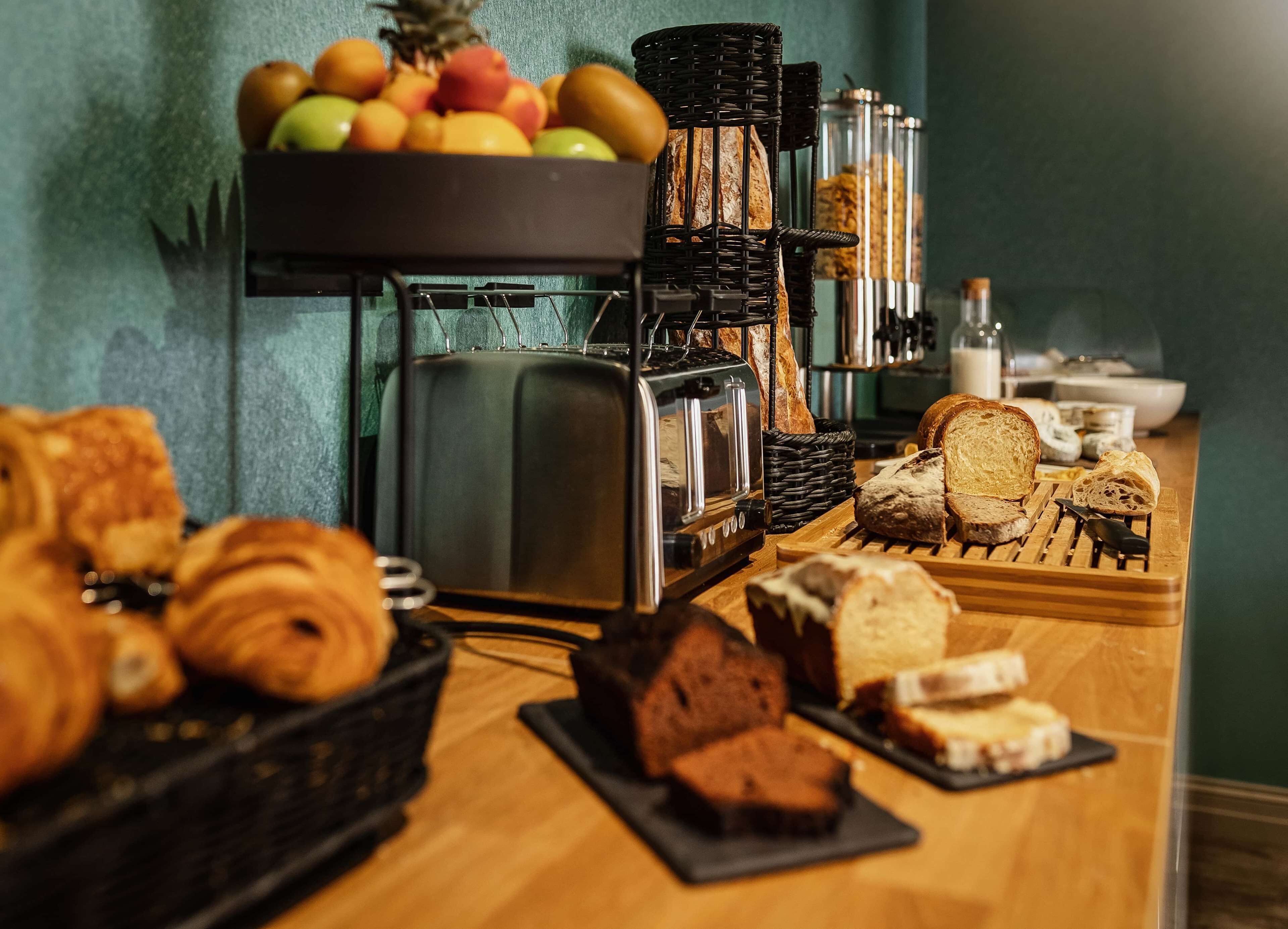 daily buffet breakfast (eur 18.5 per person)