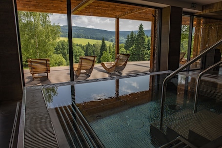 Indoor spa tub. Amenity Hotel & Resort Orlické hory
