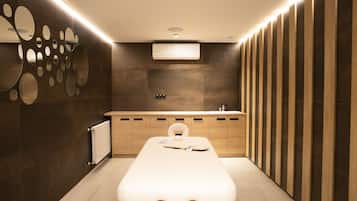 Boblebad, dampbad, sportsmassage