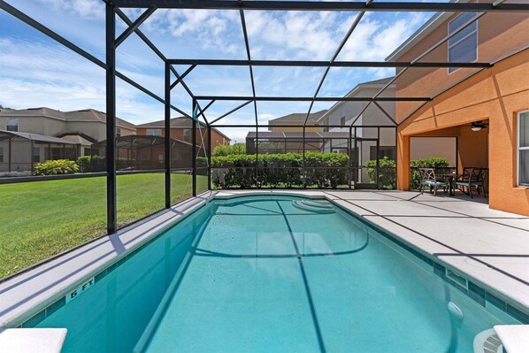 A heated pool