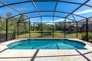 A heated pool