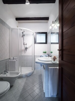 Dusche, Haartrockner, Bidet