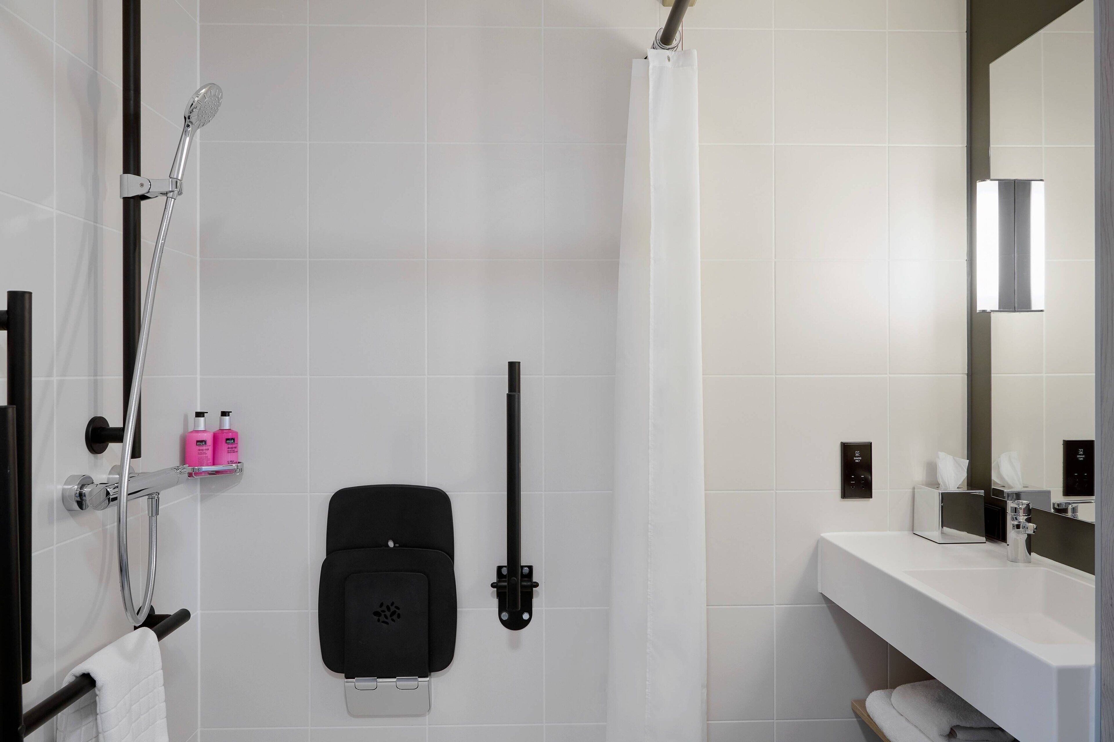 family room, 1 queen bed with sofa bed, non smoking | bathroom | shower, free toiletries, hair dryer, towels