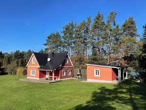 Ferienhaus, 3 Schlafzimmer, Terrasse, Gartenblick | Außenbereich