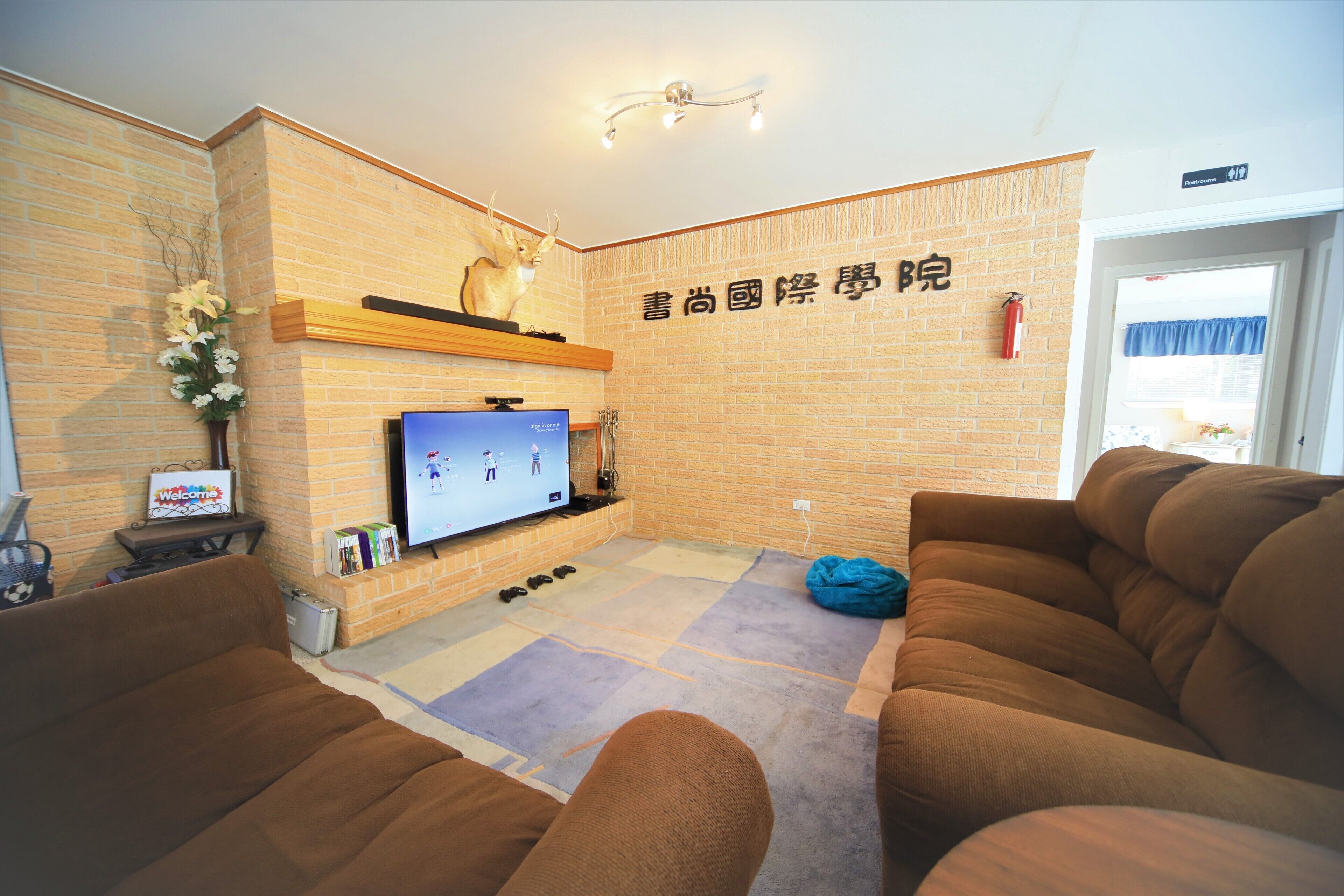 Smart-TV, Kamin, Videospielkonsole, DVD-Player