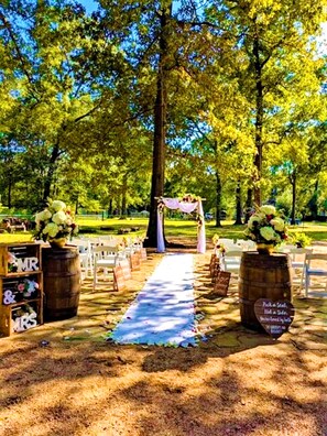 Aussenbereich für Bankette