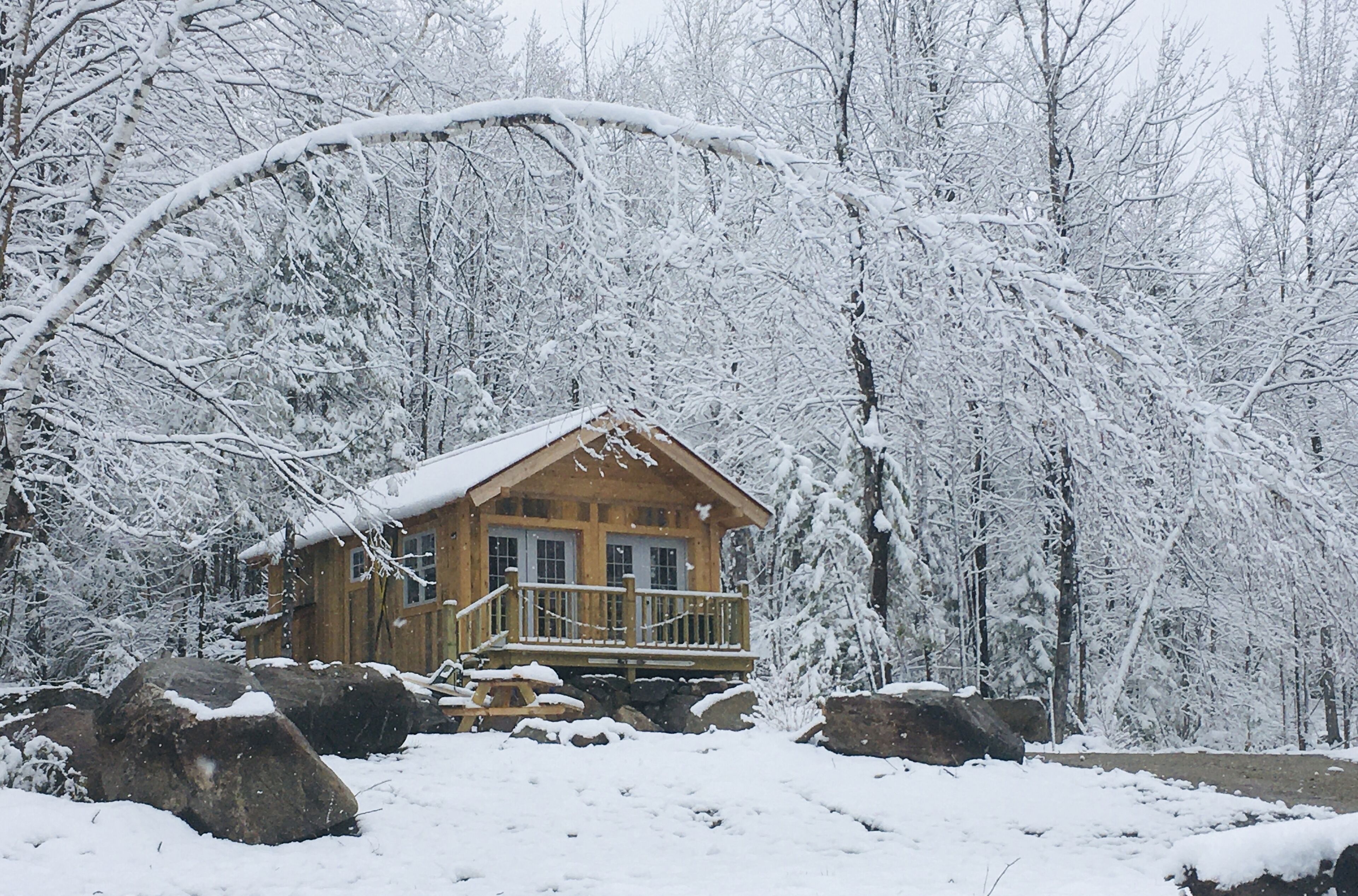 Post & Beam Cabin for Rustic Vacation