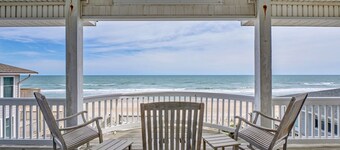 Beautiful Beachfront 6 Bedroom Home with Private Sundeck on Dune