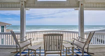 Beautiful Beachfront 6 Bedroom Home with Private Sundeck on Dune