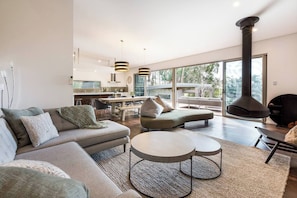 Fireplace, table tennis