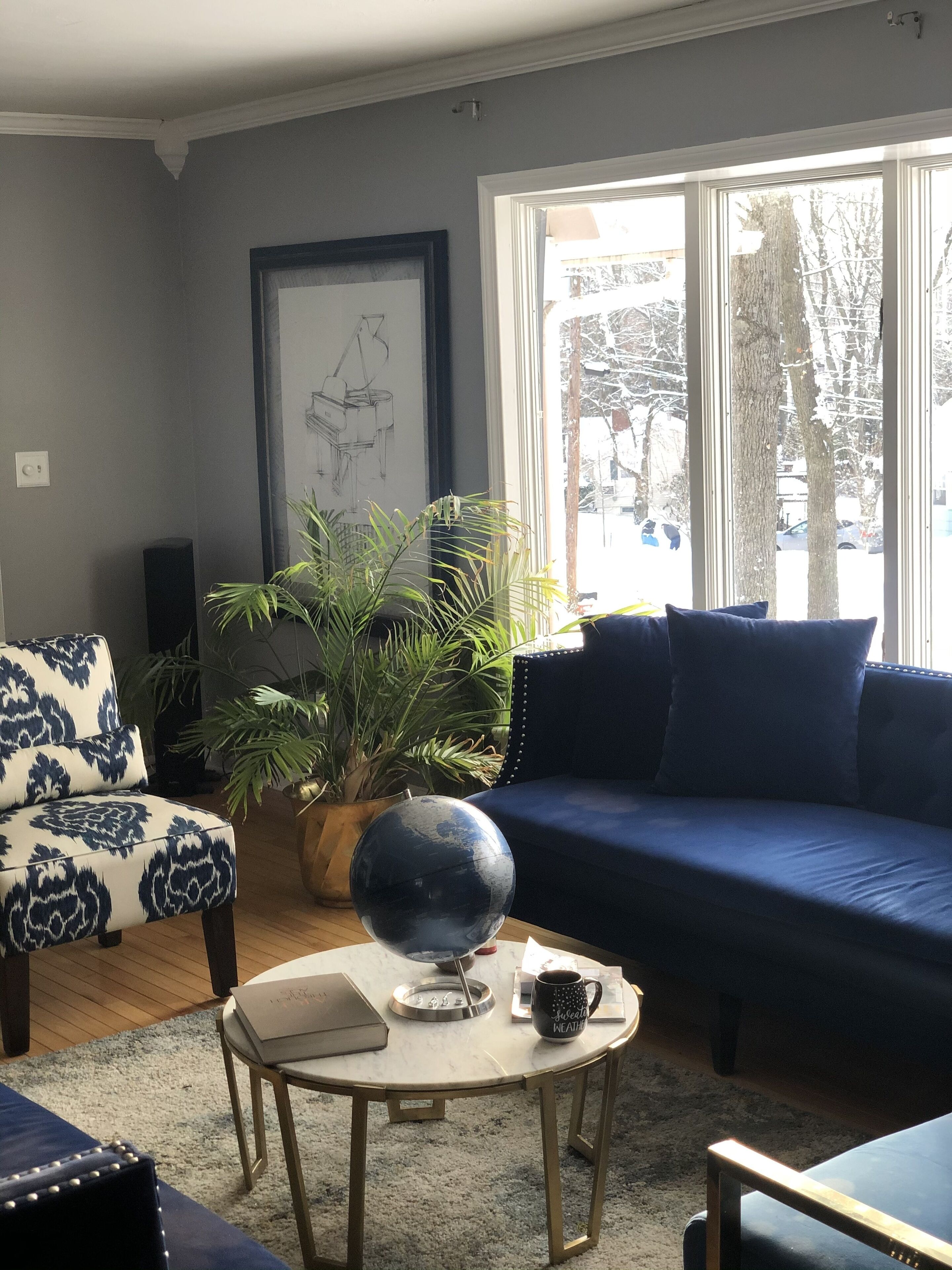 Smart TV, DVD player, books, music library