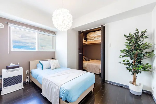 1 bedroom, blackout curtains, iron/ironing board, free WiFi