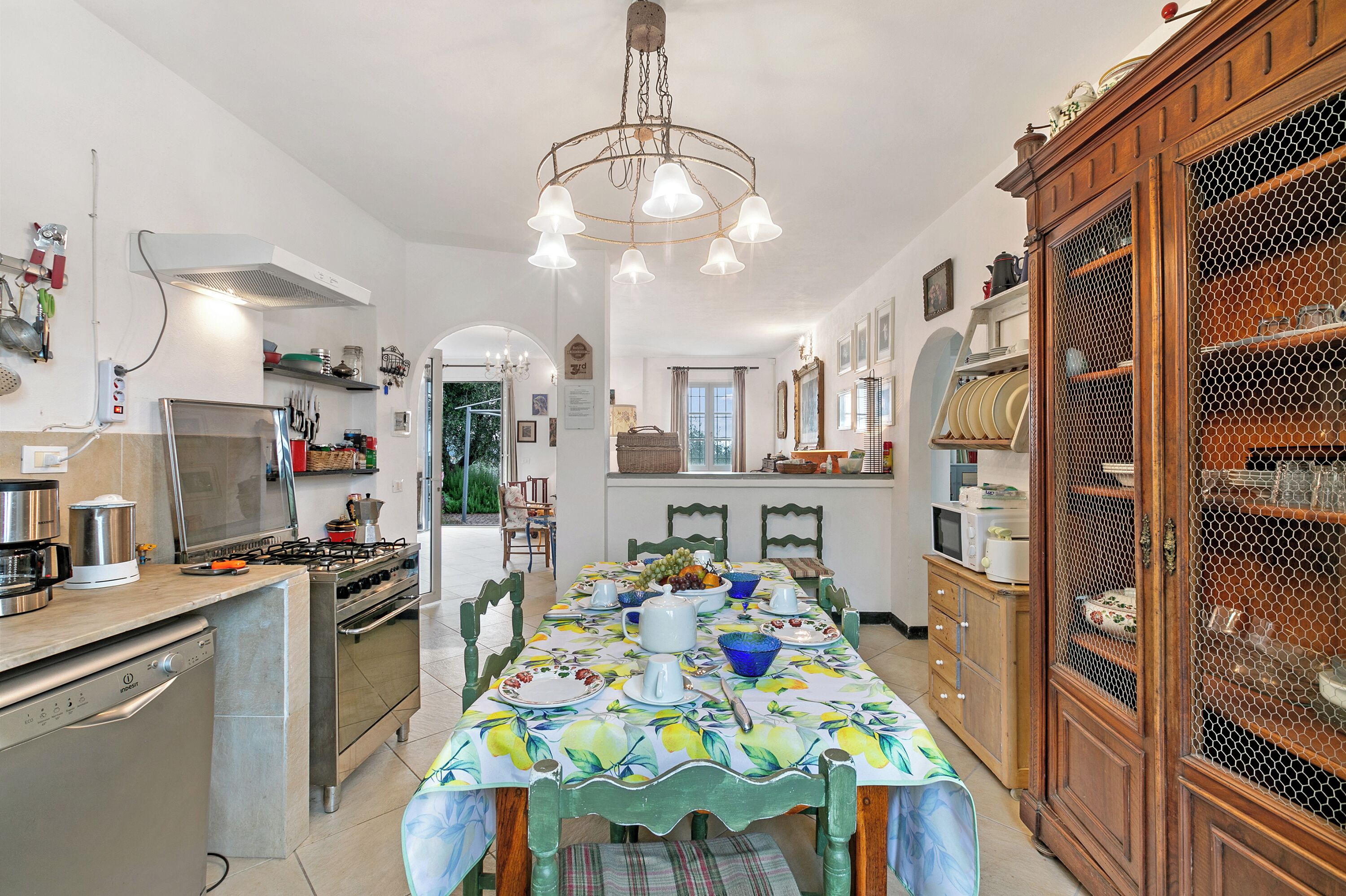 Family House, Multiple Bedrooms, Mountainside (Ca D'artista For Nature Lovers) | Private kitchen | Fridge, microwave, oven, stovetop
