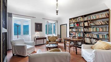 21-inch flat-screen TV with cable channels