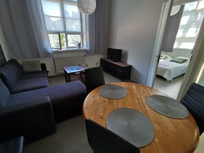 Apartment | Living room | 30-inch TV with digital channels - Stunning 2-bed Apartment in Kotka. Sauna Facility (Kotka)