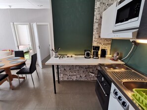 公寓 | 私人厨房 | 冰箱、微波炉、烤箱、炉灶