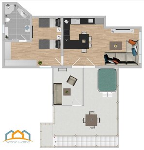 Floor plan - Holiday apartment “Hans” (WA324) (Wackersdorf)
