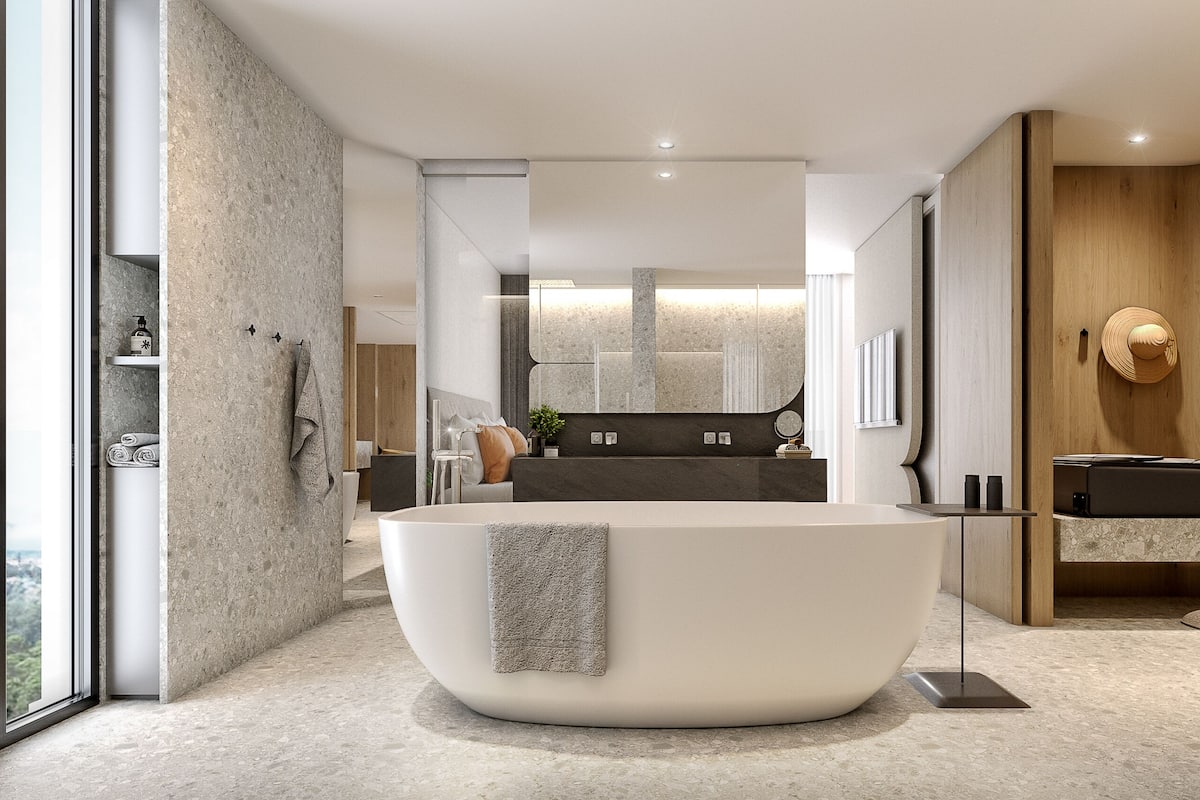 Free toiletries, hair dryer, bathrobes, slippers