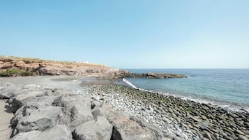 Vlak bij het strand