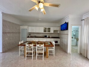 Dining - Vacation Home “Casa Alba” with Mountain View, Wi-Fi, Balcony & Terrace (Arico)