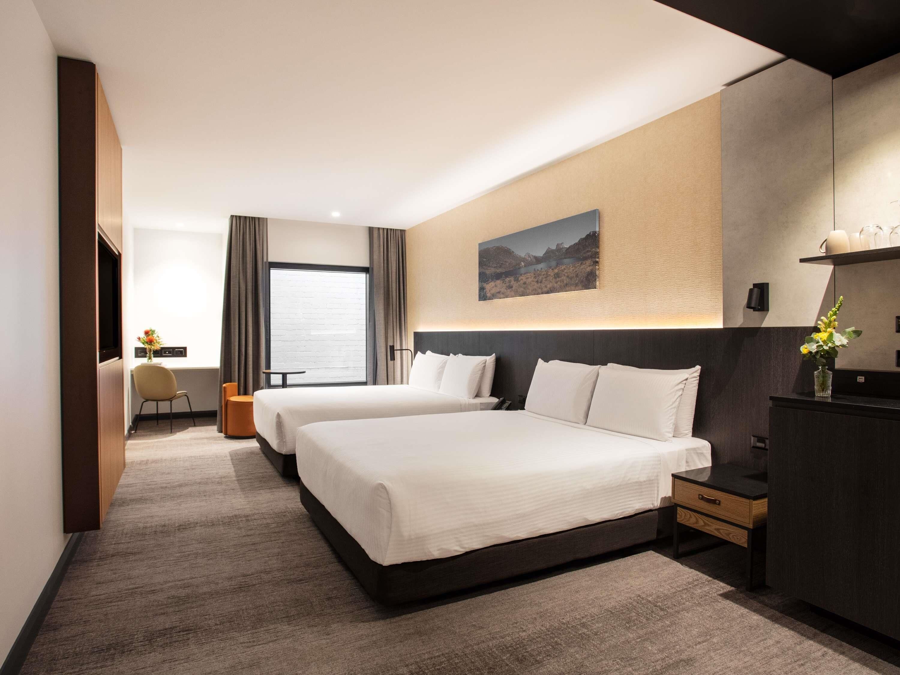 Classic Room, 2 Queen Beds (Interior Room) | Premium bedding, minibar, in-room safe, individually decorated