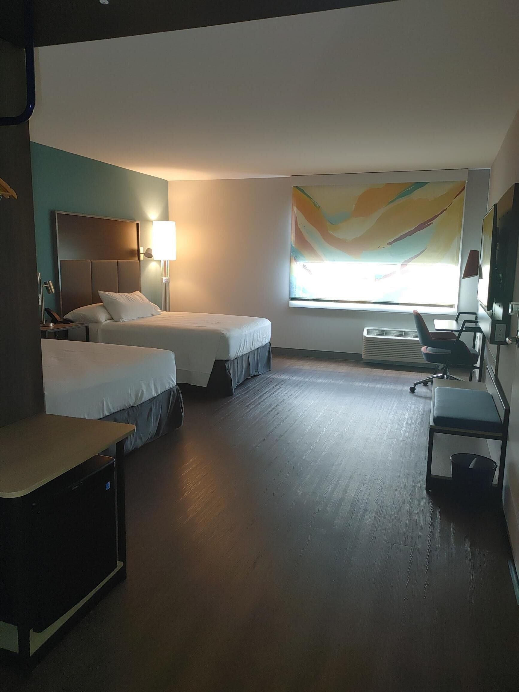 room, 2 queen beds, accessible (roll-in shower) | desk, laptop workspace, iron/ironing board, free wifi