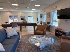 TV, fireplace, DVD player