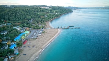 På stranden, badehåndklæder