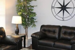 Smart TV, DVD player, books, video library