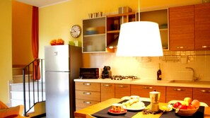 Fridge, highchair