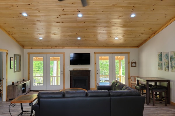 TV connectée, cheminée